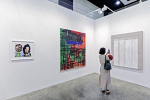 Nathaniel Mary Quinn, Günther Förg and Ha Chong-Hyun, <a href='/art-galleries/almine-rech-gallery/' target='_blank'>Almine Rech Gallery</a>, Art Basel in Hong Kong (29–31 March 2019). Courtesy Ocula. Photo: Charles Roussel.